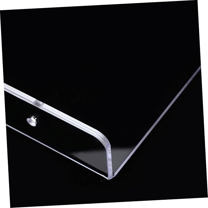 OUNONA Floating Acrylic Wall Shelf for Bathroom Kitchen Storage Mountable Display Rack for Toiletries Cups and Seasonings Sleek Simple Design