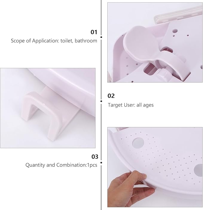 Sturdy Triangle Rack Wall Mounted Corner Shelf for Bathroom and Kitchen Plastic Storage Organizer with Draining Design Easy to Install Multi-purpose Holder for Facial Cream Soap