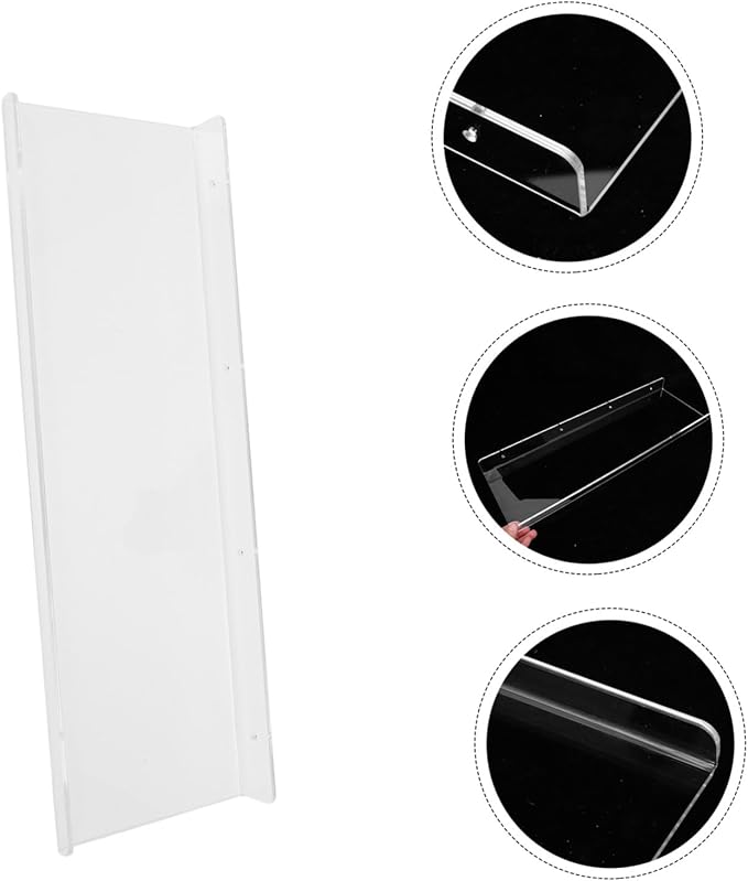 Wall Mounted Storage Shelf Acrylic Floating Bathroom Shelf for Convenient Organization Space-Saving Design for Kitchen and Bathroom Use