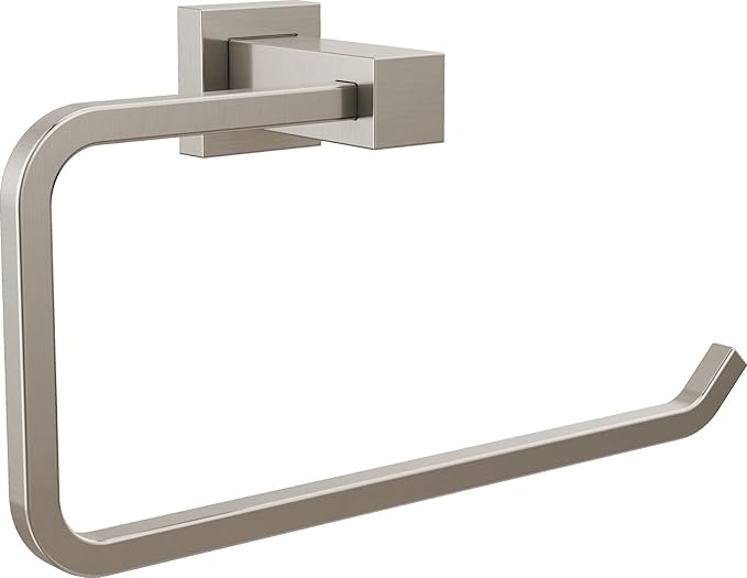 Delta Faucet Velum Towel Ring, Brushed Nickel Bathroom Wall Mounted Ring, Hand Towel Ring, Towel Holder, Stainless IAO20846-SS