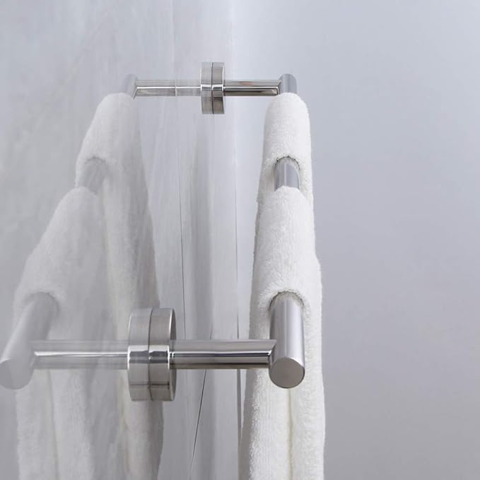 SUS 304 Stainless Steel 24-Inch Towel Bar Wall Mounted for Bathroom Modern Style Polished Finish