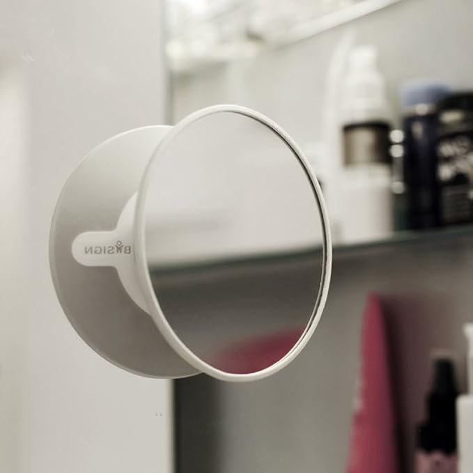 Cosmetic Mirror 15 x Magnification with Magnetic Extension Bar, Black