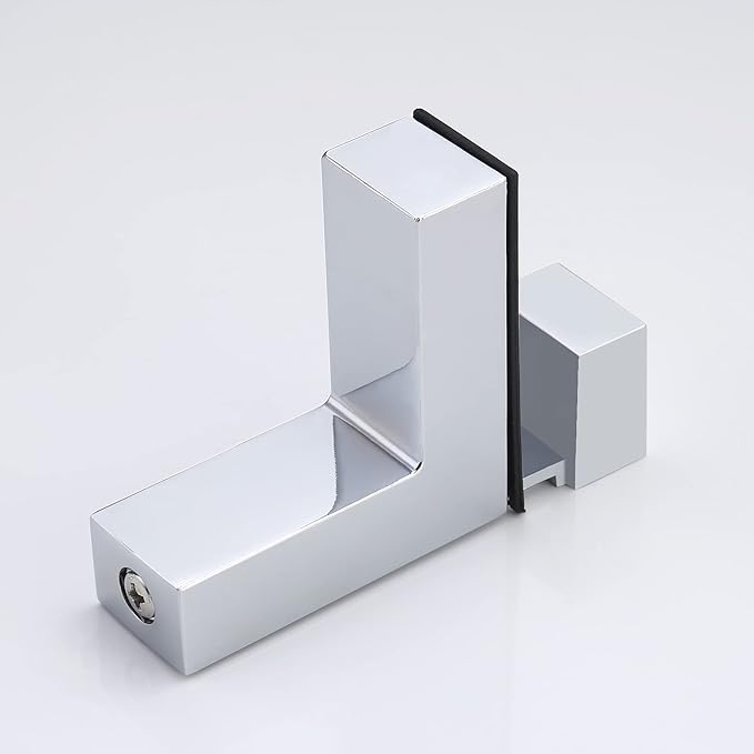 KES Bathroom Shelf 24 Inch Glass Shelf Wall Mounted Tempered Glass Shelves Polished Chrome Finish, BGS3201S60
