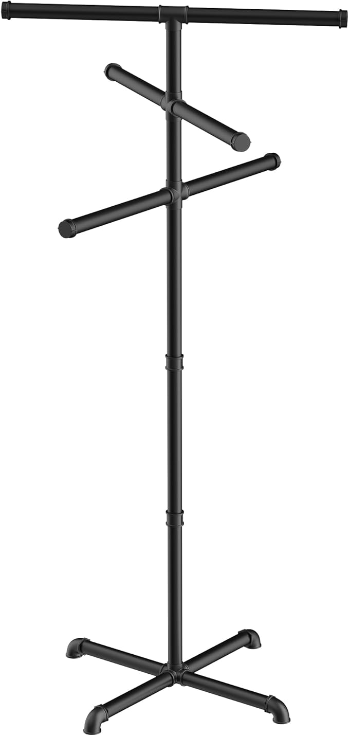 Hjarta Outdoor Towel Rack for Pool, 59 Inch Pool Towel Holder with 6 Bars, Poolside Towel Racks for Outdoor, Towel Drying Rack for Pool Area Outside, Bathroom, Spa, Hot Tub