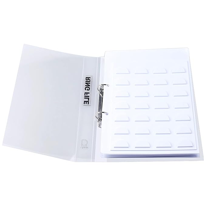 70 Pairs Eyelash Storage Book with Clip, False Eyelashes Organizer Case, Lash Holder Album with 5 Trays & Dividers, Portable Eyelash Display Card, 12.2 x 9.4 x 0.9 in