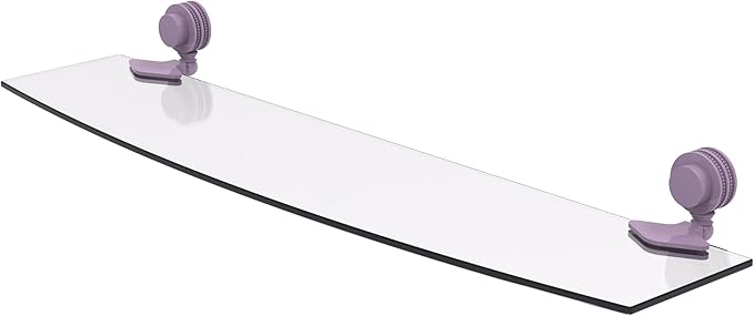 Allied Brass 433D/24-LVN Venus Collection 24 Inch Glass Shelf with Dotted Accents, Lavender