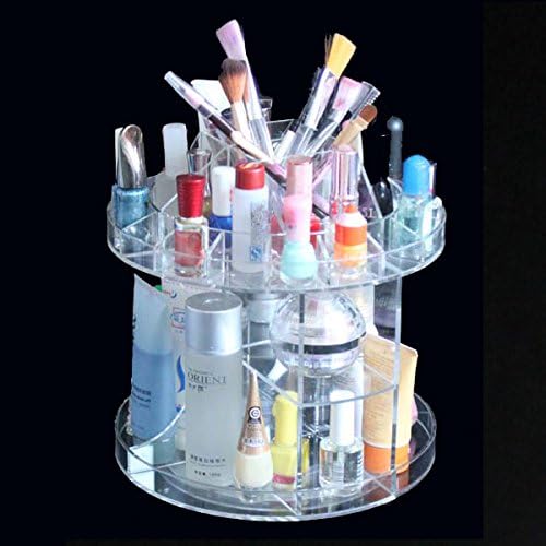 Modern Home Deluxe Rotating Acrylic Cosmetic/Makeup Organizer 8.7" x 7.9"
