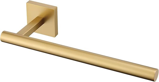 Brushed Gold Hand Towel Holder,Thicken SUS 304 Stainless Steel Towel Bar Towel Ring for Bathroom, Modern Design Hand Towel Rack Towel Hanger Wall Mounted
