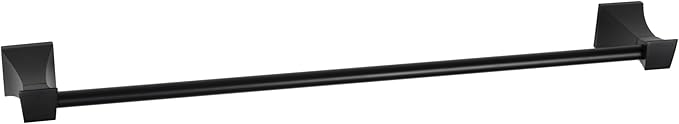 Bath Towel Bar, GALIM GLQPT-P, Towel Rail for Bathroom Wall Mounted, Heavy-Duty Bathroom Towel Holder Organizer, Stainless Steel Minimalist Home Decor Towel Rod, Matte Black Finish