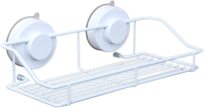 Hemobllo Wall Mounted Bathroom Shelf Cup Space-Saving Organizer for Bathroom and Kitchen Easy to Install White Design for Items