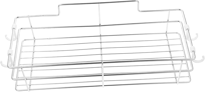 BESTYASH Wall Mounted Storage Rack Premium Stainless Steel Shelf for Bathroom Kitchen Punch Design for Organizing Toiletries Shampoo and Items for Maximum