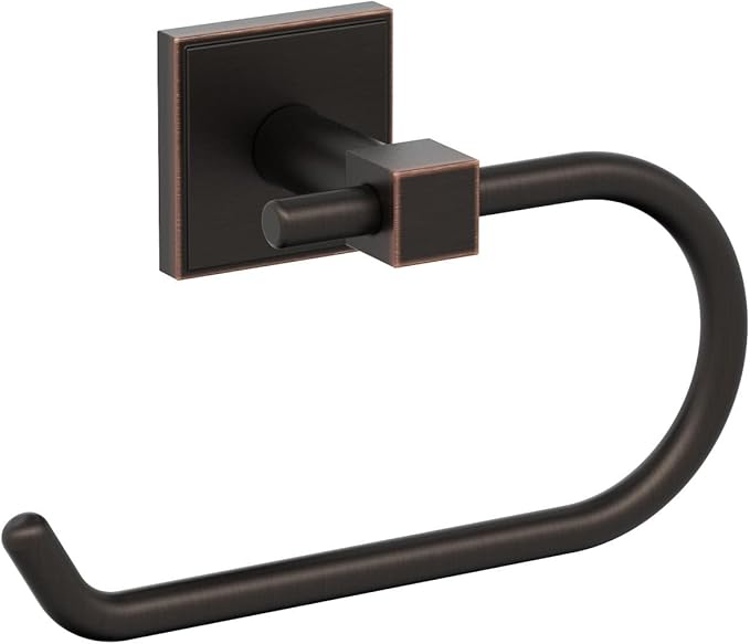 Amerock BH36071ORB | Oil Rubbed Bronze Single Post Toilet Paper Holder | 6-5/16 in. Length Toilet Tissue Holder | Appoint | Bath Tissue Holder | Bathroom Hardware | Bath Accessories