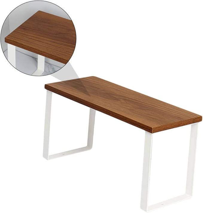 Glass Shelf for Bathroom ，Glass Aluminum，Small Kitchen Storage Rack Iron Bakers Accessory Tabletop