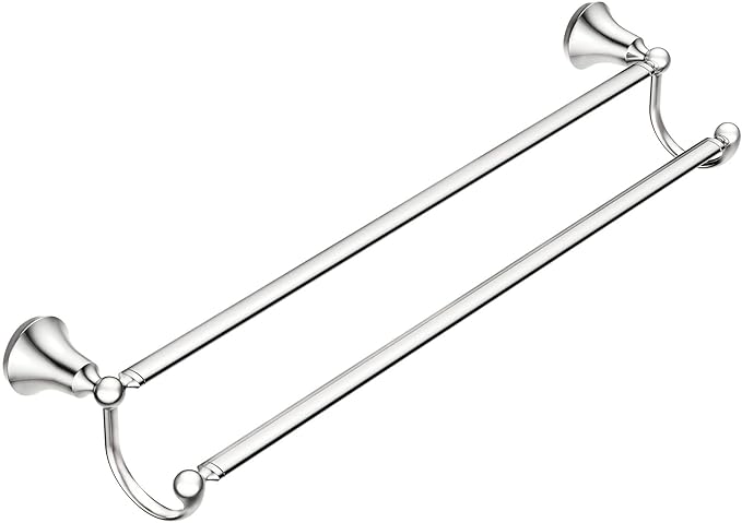 Moen YB5222CH Wynford 24-Inch Double Towel Bar, Chrome