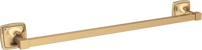 Amerock BH36093CZ | Champagne Bronze Towel Bar | 18 in (457 mm) Towel Rack | Stature | Bathroom Towel Holder | Bathroom Hardware | Bath Accessories