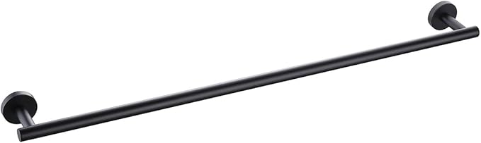 Miyili Matte Black 36" Towel Bar SUS 304 Stainless Steel Towel Holder for Bathroom or Kitchen Wall Mount, A01B90A