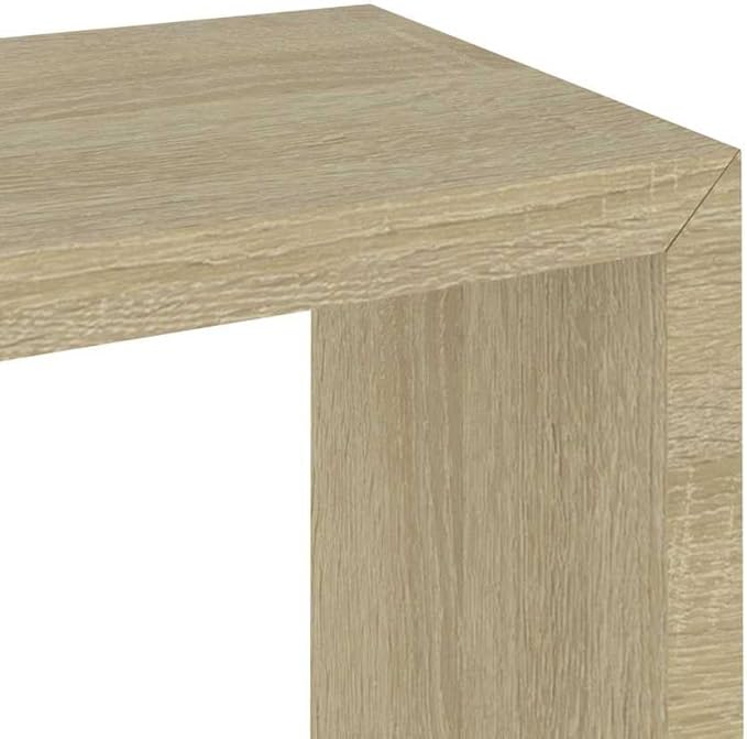 Wall Cube Shelf Set of 3, Floating Shelves for Wall Decor, Sonoma Oak Wood Storage Organizer, Modern Display Shelves for Living Room Bedroom, Square Decorative Shelving