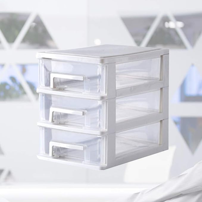 4 Layers drawer storage organizer drawers desktop plastic three craft Transparent Type Storage Box Plastic Mini