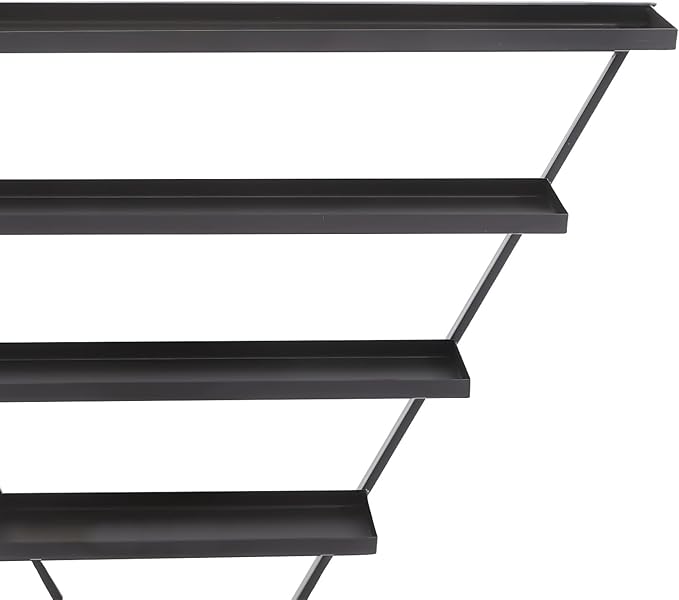 Wall-Mounted Nail Polish Rack, Set of 10 Triangular Gold Nail Polish Shelf 5-Tier Lipstick Perfume Cosmetic Display Shelf for Home Spa Nail Salon Shop
