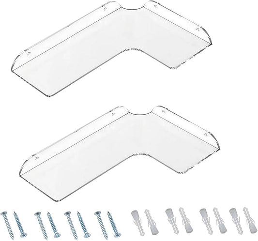 Long-Lasting Acrylic Corner Shelf for Bathroom Kitchen Living Room Storage Living Shelf
