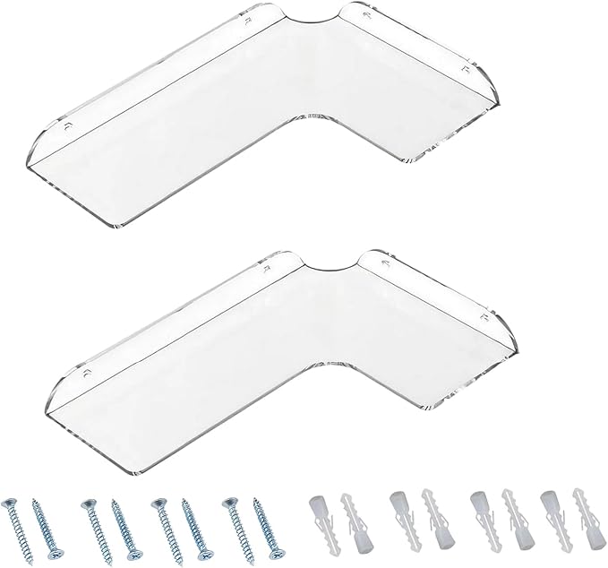 Long-Lasting Acrylic Corner Shelf for Bathroom Kitchen Living Room Storage Living Shelf