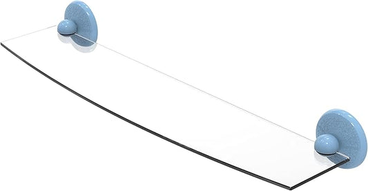 Allied Brass MC-33/24-FTB Monte Carlo Collection 24 Inch Glass Shelf, Flat Troll Blue