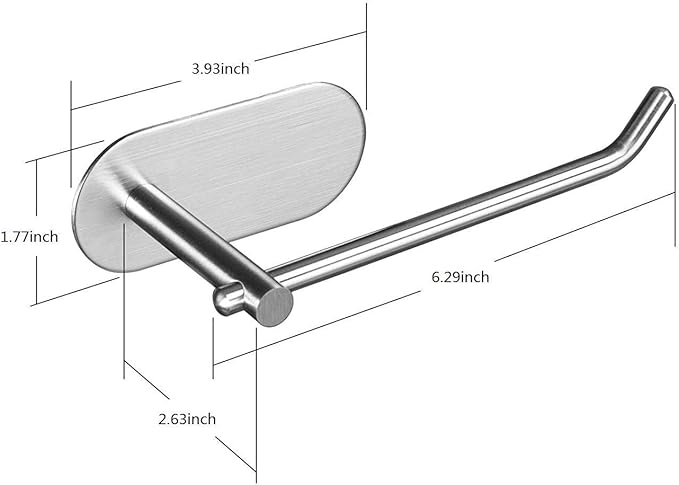 ZUNTO Hand Towel Holder for Bathroom, Self-Adhesive Hand Towel Rack for Wall - No Drilling Towel Ring SUS 304 Stainless Steel Brushed Silver