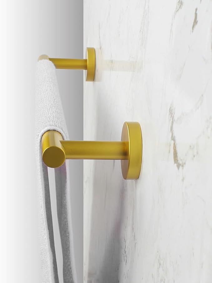 SUS 304 Stainless Steel 18-Inch Hand Towel Bar Gold Towel Rack Holder for Bathroom Wall Mount