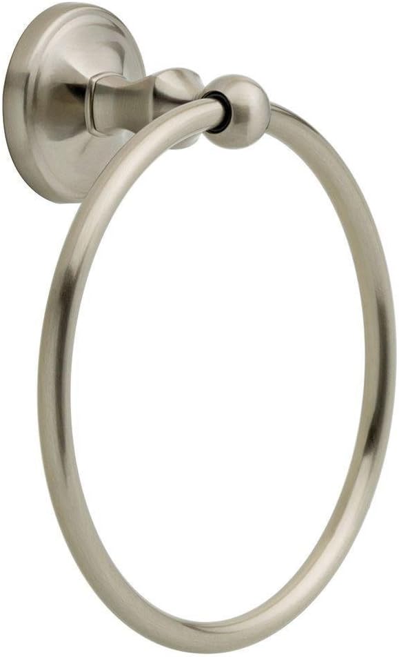 Delta Towel Holders Portman Towel Ring in Satin Nickel