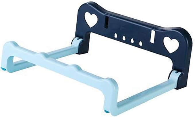 2PCS Washbasin Rack, Foldable Washbasin Storage Rack Wall Mounted Hanging Shelf for Bathroom Kitchen (Blue)