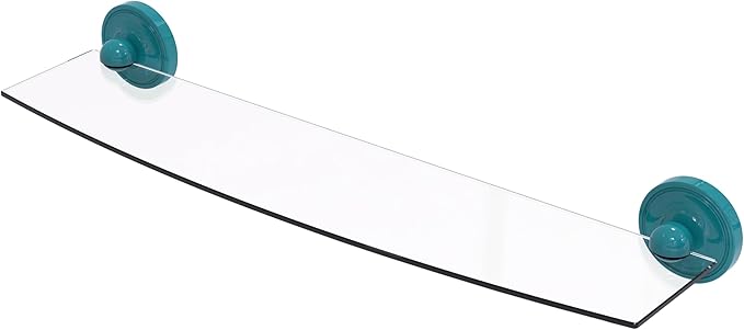 Allied Brass PR-33/24-GLT Prestige Regal Collection 24 Inch Glass Shelf, Glokzin Teal