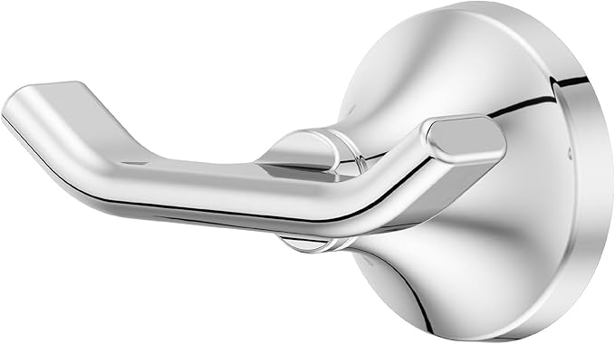 Pfister Vedra Towel Hook, Bathroom Towel & Robe Hook, Wall-Mounted, Screw-in, Polished Chrome Finish, BRHVED0C