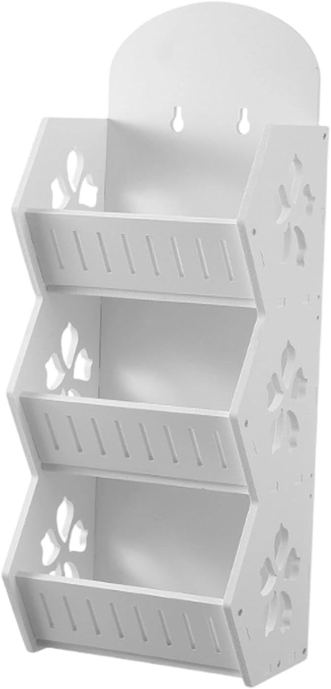 Wall Mounted Bathroom Shelf Makeup Container Storage Bin Kitchen Spice Shelf for Bedroom , three layer