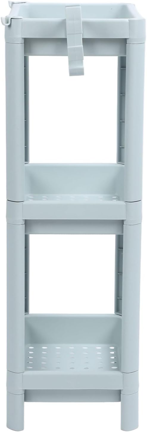 Bathroom Floor Shelf, Bathroom Storage, Open Shelf, Freestanding Corner Shelves, Shelves, Storage Shelves, Nordic (3-Tier)