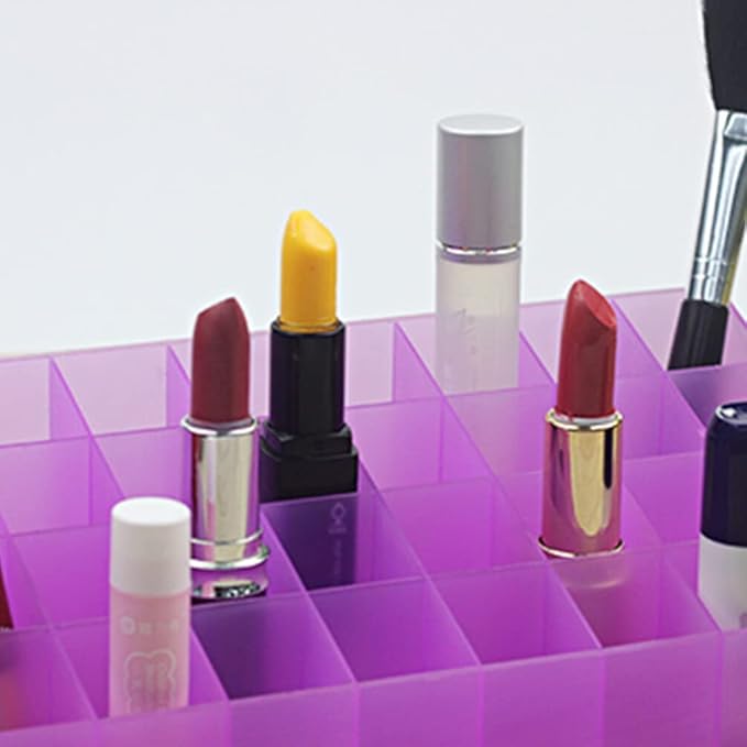Cabilock 2pcs Slots Lipstick Organizer Makeup Storage Box for Lipsticks Jewelry and Cosmetics Desktop Holder for Home and Beauty Shop