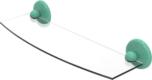 Allied Brass MC-33/18-SFG Monte Carlo Collection 18 Inch Glass Shelf, Sea Foam Green