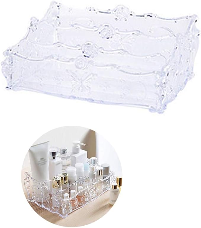NUOBESTY Vanity Storage Organizer Bathroom Vanity Storer Makeup Storage Organizer Box