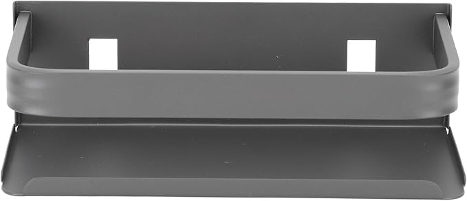TANIQIACA Simple Aesthetic Wall Mounted Bathroom Rack, Multifunctional Floating Shelves for Bathroom Kitchen Storage, Sturdy Stainless Steel, Large Capacity, Strong Adhesive, No Drill Insta (20cm)