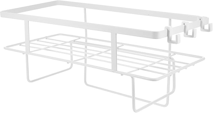 Cabilock Toilet Shelf Iron Bathroom Storage Rack Multi-use Holder Storage Baskets Simple Elegant Design