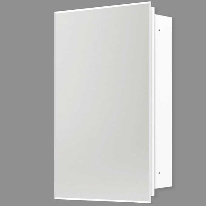 20"x26" Medicine Cabinet,HD Bathroom Mirror Cabinet with Beveled Mirror,Removeable Shelves, Recessed and Surface Mount,Frameless Bathroom Mirror with Storage