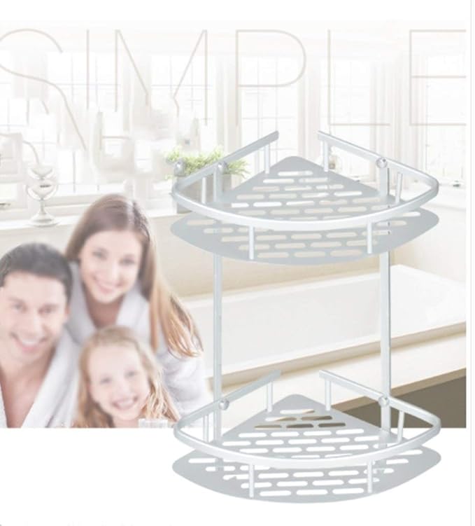 AGYH Bathroom Storage Rack Space Aluminum Triangle Wall Hanging Punch-Free Rack