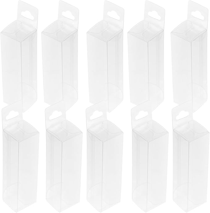 Beavorty 25pcs Clear Lip Balm Holder Empty Lipstick Boxes for Lip Gloss Spacious Reusable Storage for Cash and Crafts Organizing Your Beauty Products