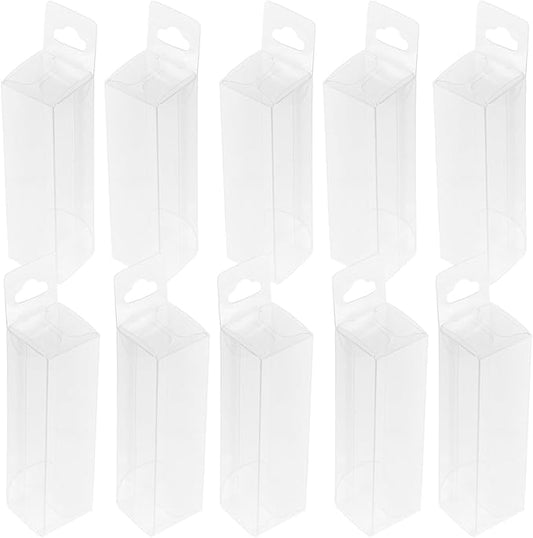 Beavorty 25pcs Clear Lip Balm Holder Empty Lipstick Boxes for Lip Gloss Spacious Reusable Storage for Cash and Crafts Organizing Your Beauty Products