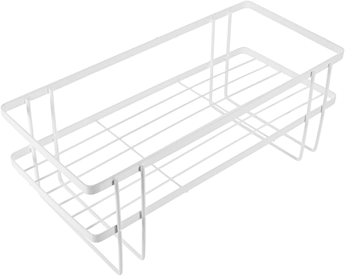 Garneck Over Toilet Storage Shelf Bathroom Organizer Design Space-Saving Rack for Bathroom Essentials White Color