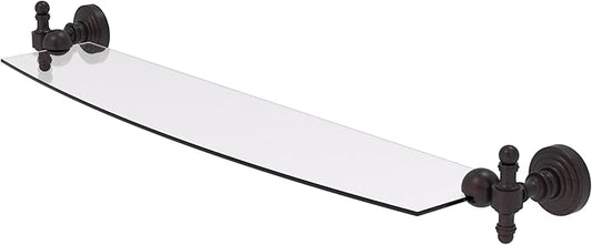 Allied Brass RW-33/24-VB Retro Wave 24 Inch Glass Shelf, Venetian Bronze