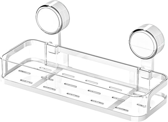 Sturdy Bathroom Shelf with Suction Cup Designs On Any Smooth Surfaces Water and Sturdy