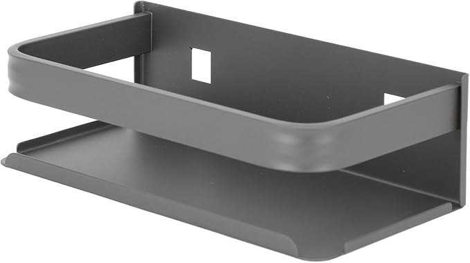 TANIQIACA Simple Aesthetic Wall Mounted Bathroom Rack, Multifunctional Floating Shelves for Bathroom Kitchen Storage, Sturdy Stainless Steel, Large Capacity, Strong Adhesive, No Drill Insta (20cm)