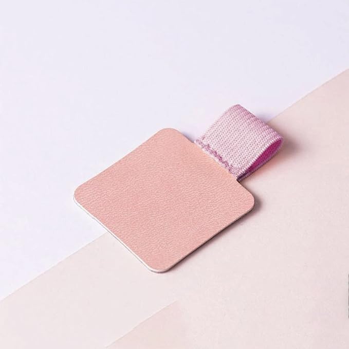 5 Pieces Self Adhesive Leather Pen Holder Adjustable Pen Loop Holder With Elastic Band Anti-lost Pen Stationery Supplies Elastic Loop For Pens, Green