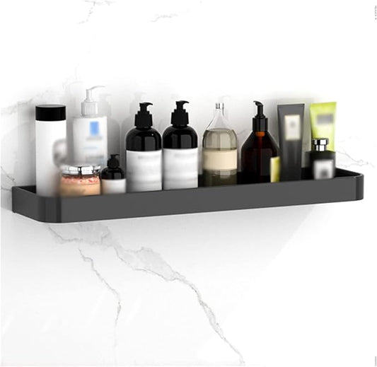 HASMI Bathroom Shelf Storage Organizer Wall Mount，Bathroom Shelf with Rail，Floating Shelves Wall Mounted Storage Shelves for Kitchen, Bathroom Floating Shelves (Size : 50 cm Long)
