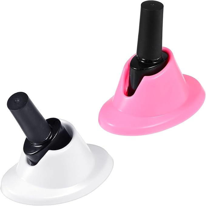 YUXIANLB 2PCS Nail Polish Bottle Holder Soft Rubber Nail Polish Bottle Holder Anti-Spill Bottles Stand Nails Holders For Painting Manicure Display Tools Nails Polishes Accessories Nailart Supplies